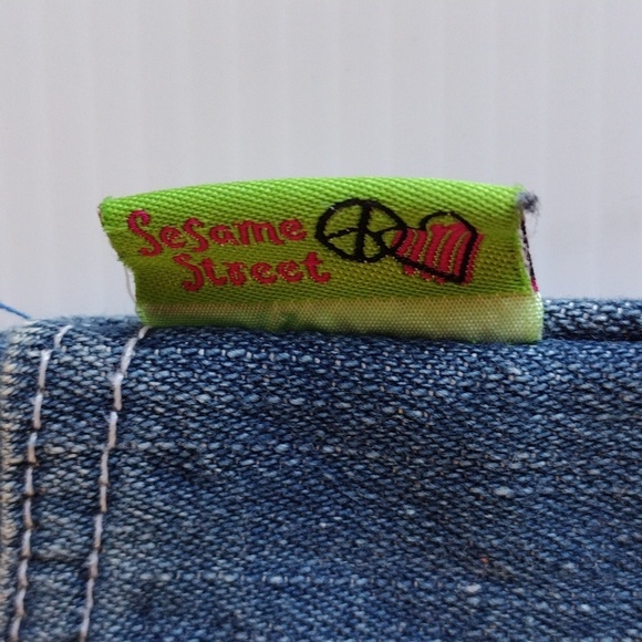 SESAME STREET Jeans Toddlers 2T Blue Denim Pants Four Pockets Pull On - Picture 2 of 4